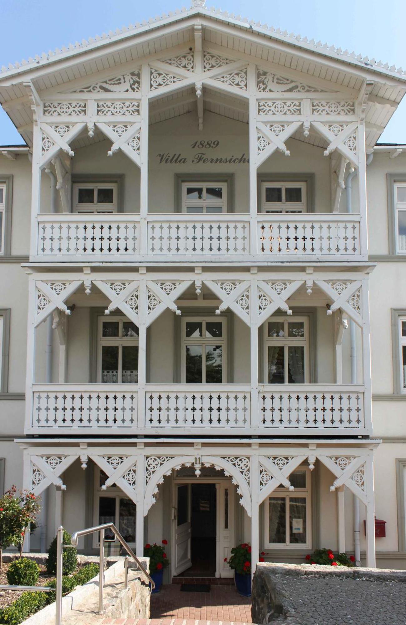 Villa Fernsicht - Wohnung Nr 1 - Mit Meerblick Sassnitz Dış mekan fotoğraf